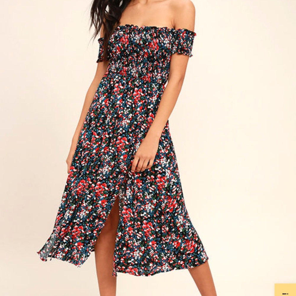 Lulus off the shoulder dress